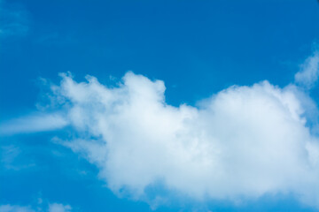Soft blur of blue sky and cloud for backgrund
