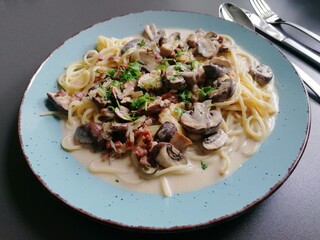 pasta with mushrooms