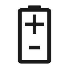 Battery charge indication icon. Vector illustration isolated on white background