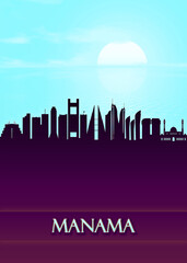 Manama City Skyline