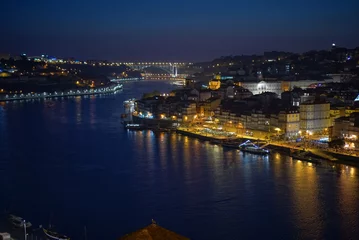 Foto op Plexiglas Portugal, beautiful night cityscape of Porto © Hirotsugu