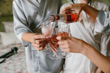 Wedding Morning Champagne Bride to Be
