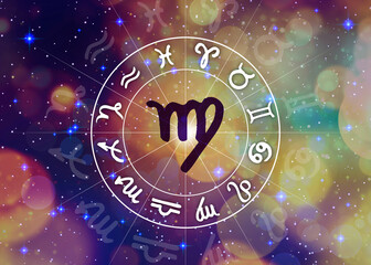 Fototapeta na wymiar Virgo - Horoscope and signs of the zodiac