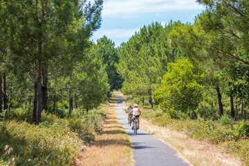 Fahrrad fahren in Mimizan Frankreich