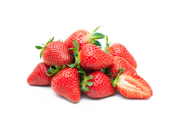 Red berry strawberry isolated on white background- Image