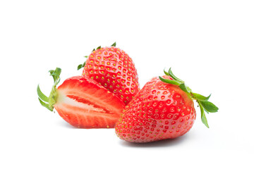 Red berry strawberry isolated on white background- Image