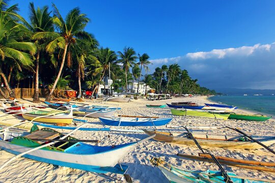 Philippines, Boracay Island. White Beach.