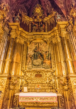 Spain, Catalonia, Girona, cathedral of Saint Mary, chapel of Saint-Ana, altarpiece of Saint-Ana