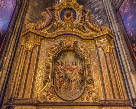 Spain, Catalonia, Girona, cathedral of Saint Mary, chapel of Saint-Mary-Magdalene