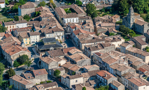 France, Gironde, center of l'Entre-deux-Mers, bastide Pellegrue (13th century)
