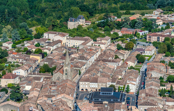 France, Gironde, center of l'Entre-deux-Mers, bastide Monsegur (13th century)
