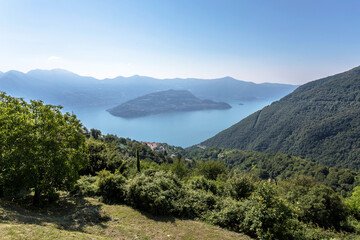 Aerial view of Monte Isola