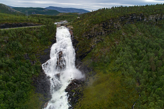 Europe, Norway, Nordland, Bodo. Valnesforsen