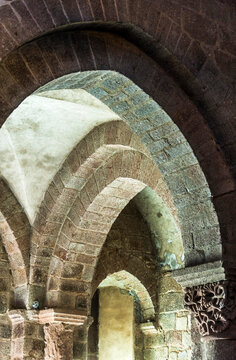 France, Limousin, Correze, Meymac, abbey church of Saint Andre (11th-12th centuries, Historical Monument)