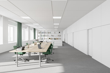 White modern consulting company office interior