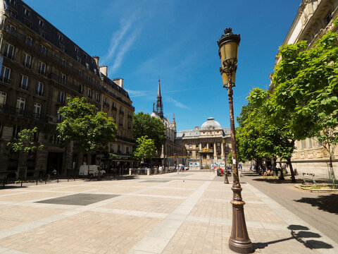 The square in front of law court, Paris, France