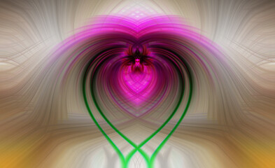 hearts entwined abstract