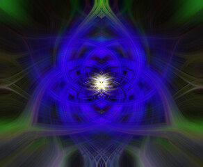 passion flower abstract