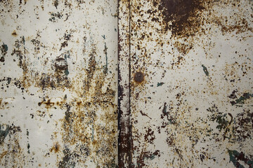 Spoiled and rusty metallic background