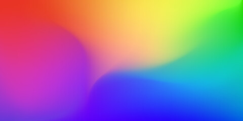 Obraz premium Abstract rainbow multicolor background. Blurred colorful gradient backdrop. Vector illustration for your graphic design, template, banner, poster, wallpapers or website