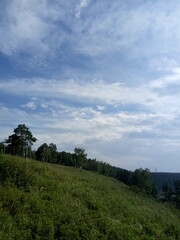 clouds over the mountains