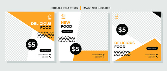 Business Food Restaurant Offer Social Media Post Sale Template
