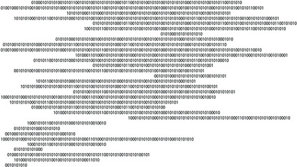 Naklejka premium Big data futuristic design . Digital visualization . Particles stream . Binary background . Technology information concept . Vector