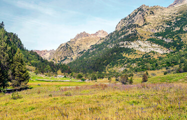 Mountains in the Benasque valley in the Pyrenees