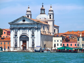 Fototapeta na wymiar Famous church Maria de Rosario in Venice in Italy