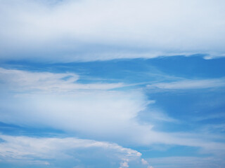 Blue sky and white cloud