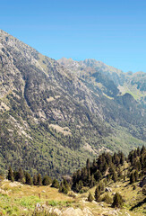 Mountains in the Benasque valley in the Pyrenees