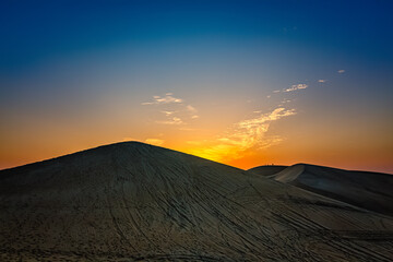 Beautiful Desert landscape view in Al Hofuf Saudi Arabia.