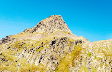 Lake of Cerler in the mountains of the Pyrenees