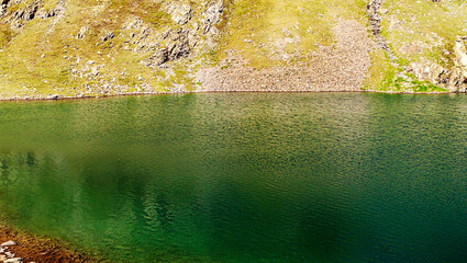 Lake of Cerler in the mountains of the Pyrenees