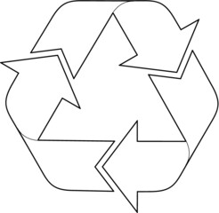 A recycle symbol
