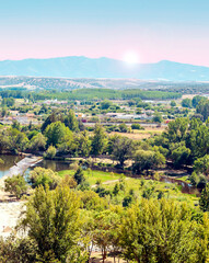 Mountains in the natural park of Monfrague