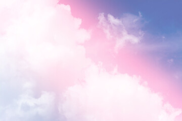 A soft cloud in pastel colored gradient for background