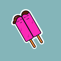 Double ice Sticks Character Vector