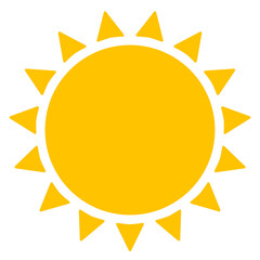 gz880 GrafikZeichnung - heat / sun icon. - brightness yellow sun. - simple template / logo - square xxl g9857