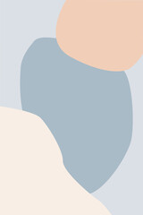 Abstract poster background. Art illustration for design poster, birthday card, party invitation, t-shirt or tote bag print, wallpaper, room interior decor etc.