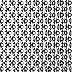 abstract pattern floral minimal black