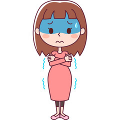 震える妊婦