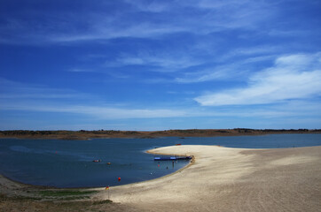 alqueva lake, fluvial beach