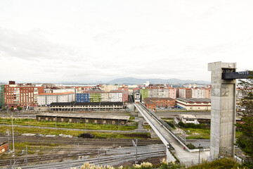 old train tracks on the way to the city