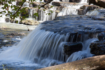 Waterfall outdoors in nature