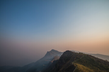 Forest fire in summer Thailand 