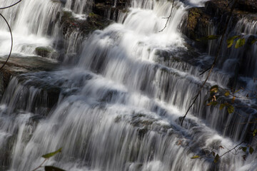 Fototapeta premium Beautiful Waterfall outdoors in nature