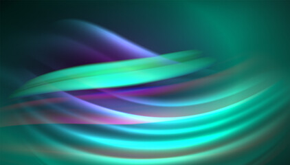 Fluid wave lines background. Trendy abstract layout template for business or technology presentation, internet poster or web brochure cover, wallpaper
