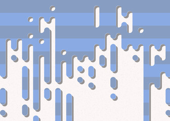 Abstract Rounded Color Lines halftone transition background illustration