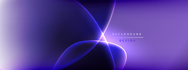 Vector abstract background - liquid bubble shapes on fluid gradient with shadows and light effects. Shiny design template for text